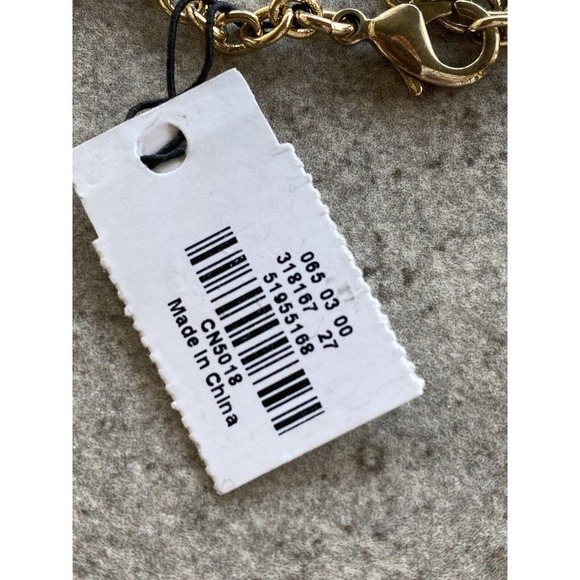 Talbots Necklace Jewelry Beaded Tussles Gold Tone 30” - Picture 10 of 10